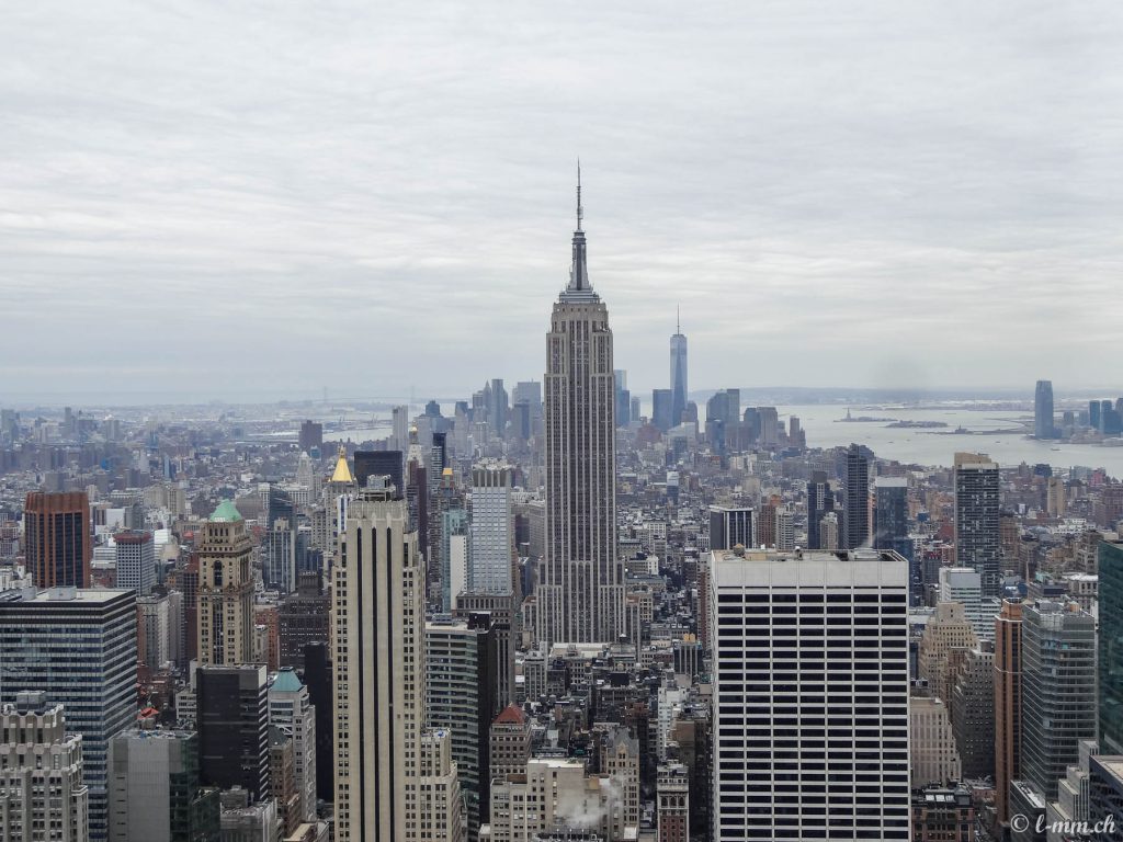 L'Empire State Building depuis le Top of The Rock (Tour Rockefeller) - New-York