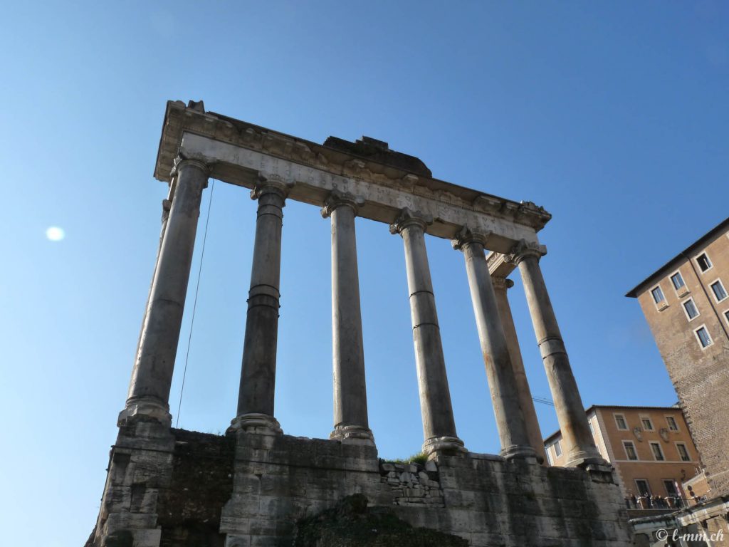 Le temple de Saturne - Le forum romain - Rome